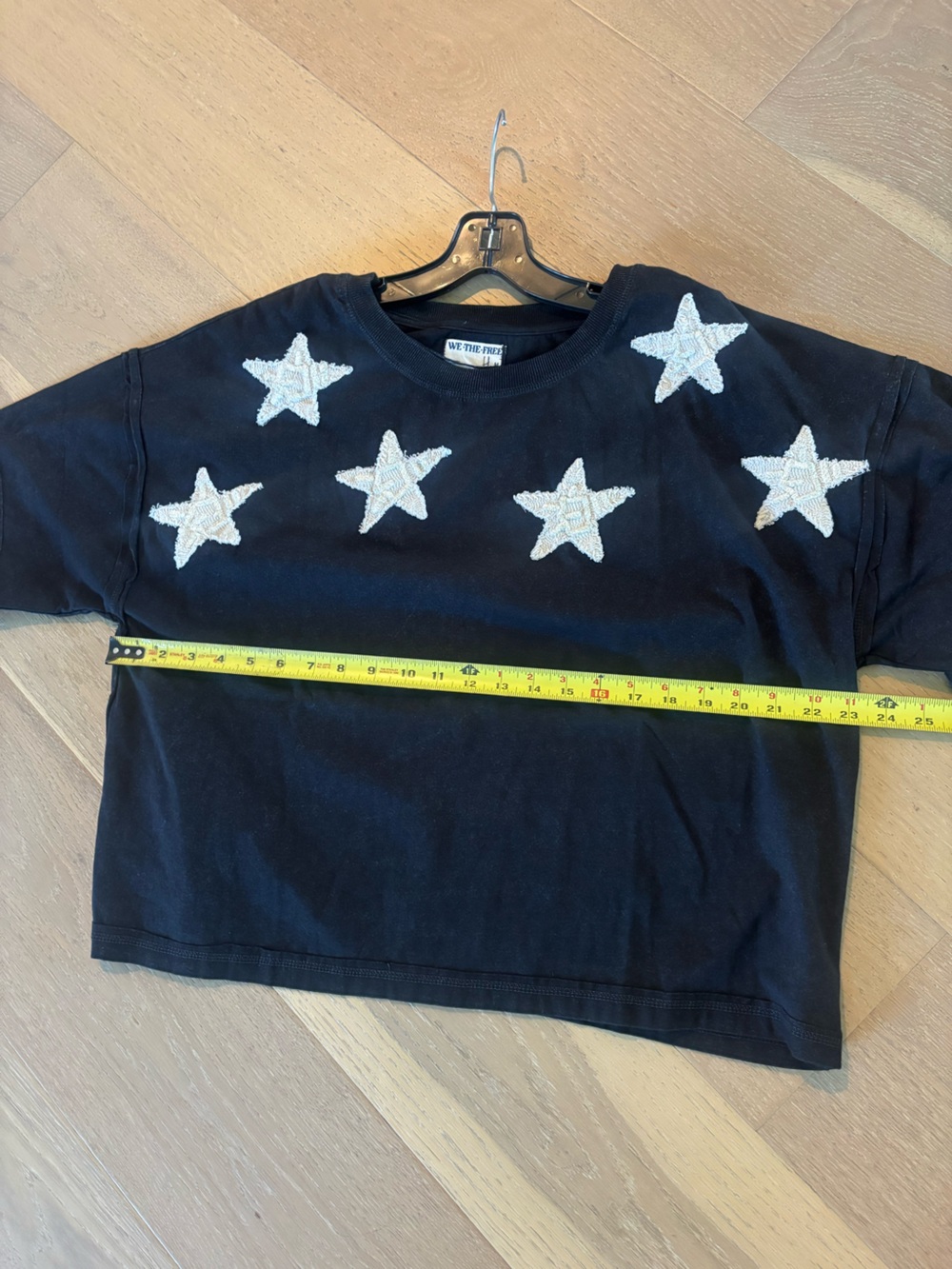 Free People We The Free So Into You Tee Medium Black Star Combo NWT Tunic Top - Picture 12 of 12
